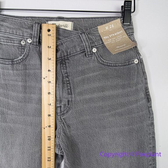 New! Madewell The '90s Straight Jean in Burwick Wash: Cross-Tab Edition, 26 - Picture 6 of 15